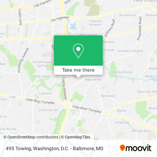 495 Towing map