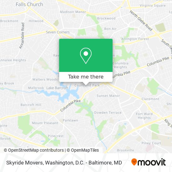Mapa de Skyride Movers