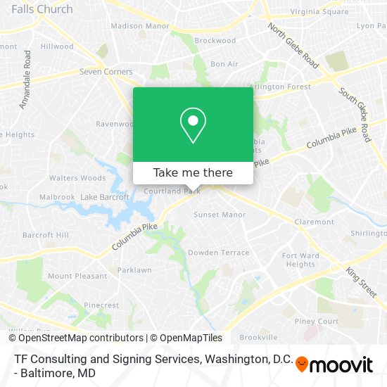 TF Consulting and Signing Services map
