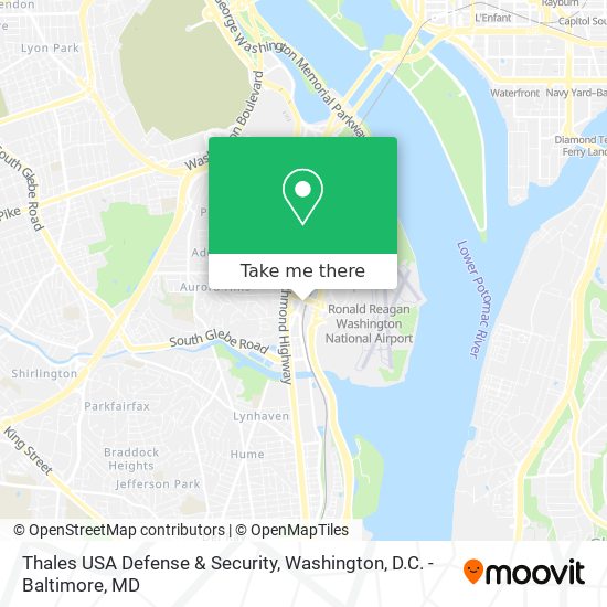 Thales USA Defense & Security map