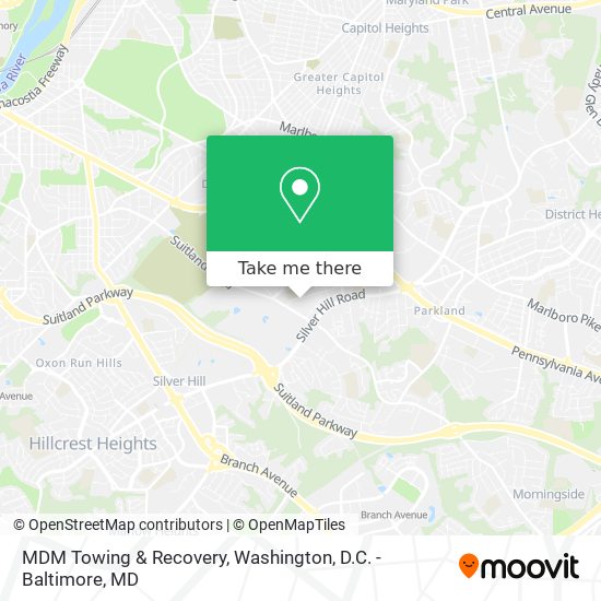 MDM Towing & Recovery map