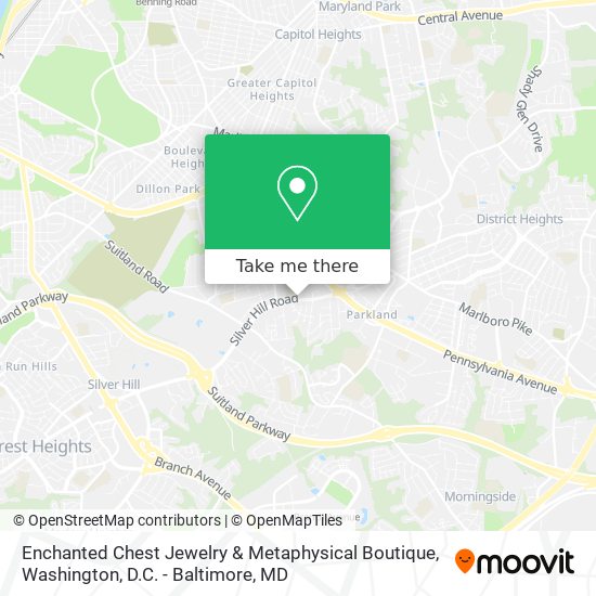 Mapa de Enchanted Chest Jewelry & Metaphysical Boutique