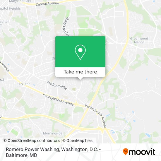 Mapa de Romero Power Washing