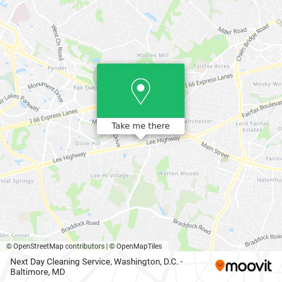 Mapa de Next Day Cleaning Service