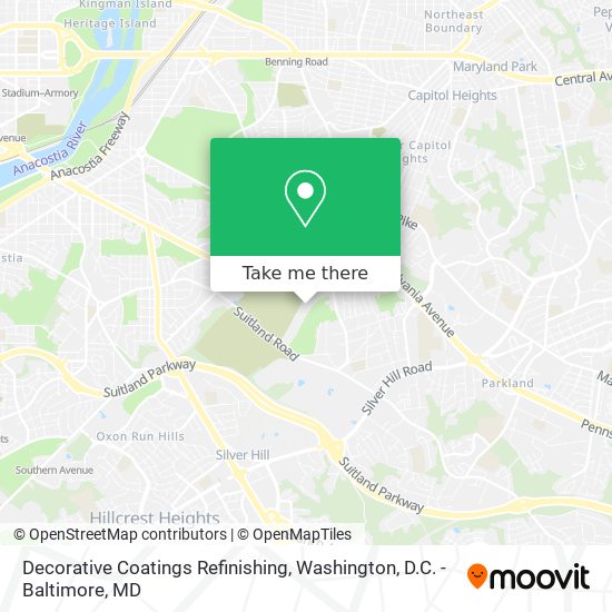 Decorative Coatings Refinishing map