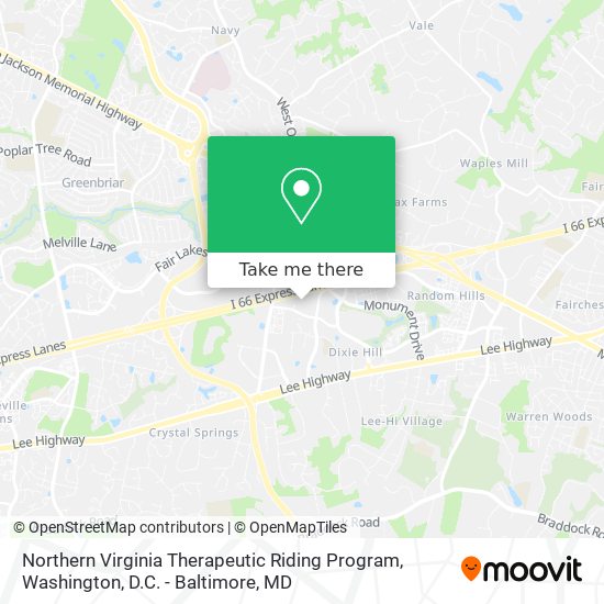 Northern Virginia Therapeutic Riding Program map