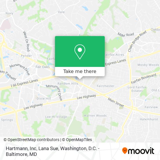 Mapa de Hartmann, Inc, Lana Sue