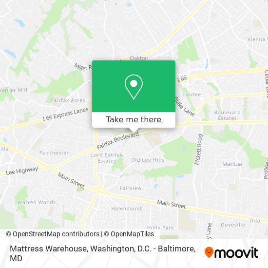 Mapa de Mattress Warehouse