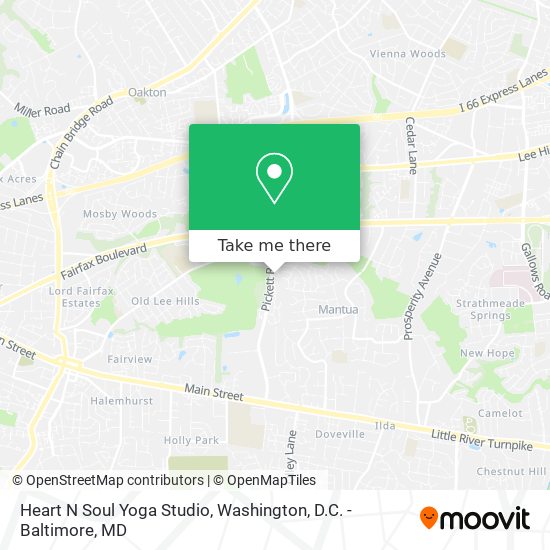 Mapa de Heart N Soul Yoga Studio