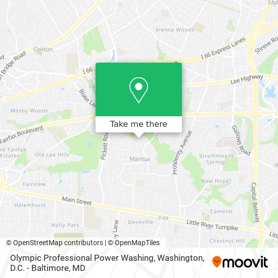 Olympic Professional Power Washing map