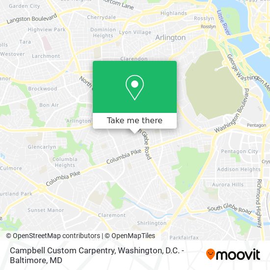 Campbell Custom Carpentry map