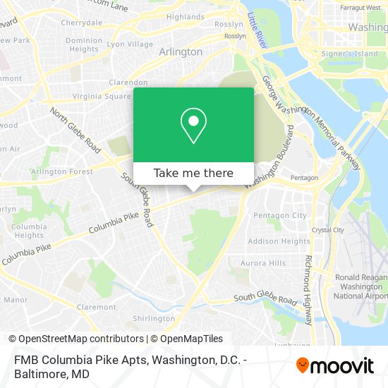 Mapa de FMB Columbia Pike Apts