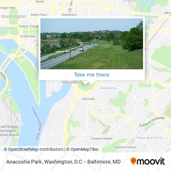 How to get to Anacostia Park in Washington by metro or bus?