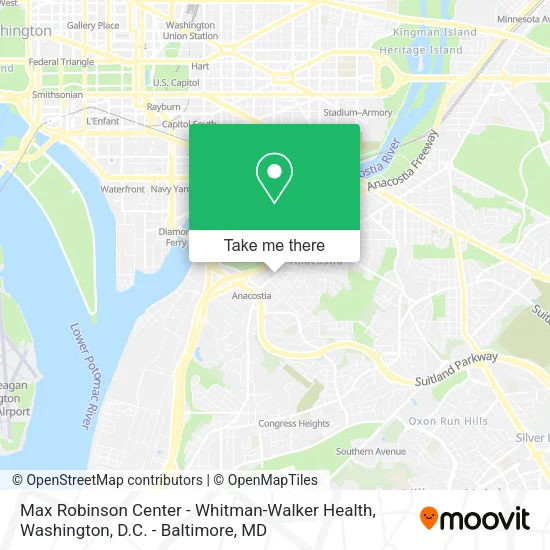 Mapa de Max Robinson Center - Whitman-Walker Health