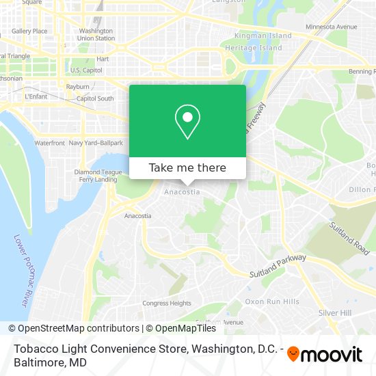 Tobacco Light Convenience Store map