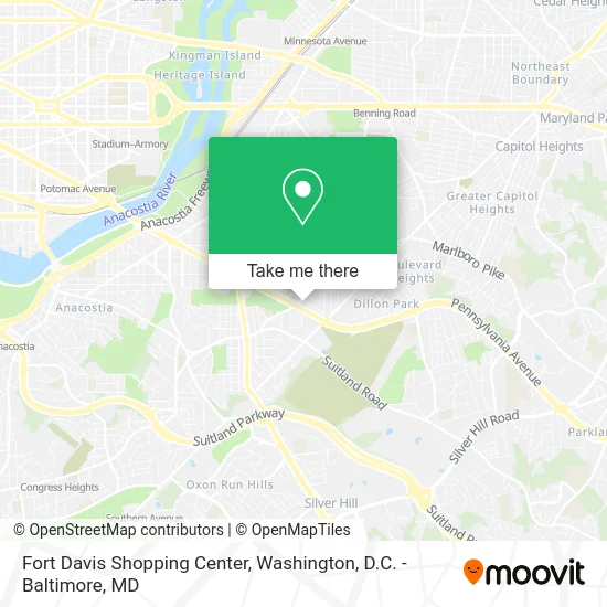 Fort Davis Shopping Center map