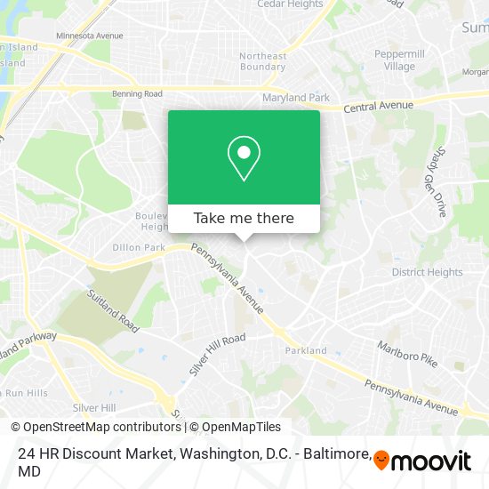 24 HR Discount Market map