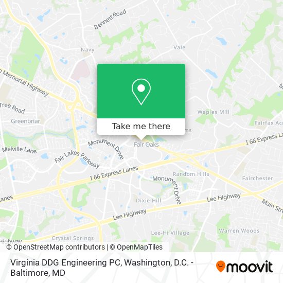 Mapa de Virginia DDG Engineering PC
