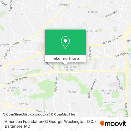 Mapa de American Foundation-St George