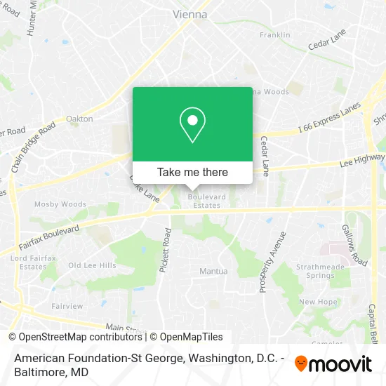 American Foundation-St George map