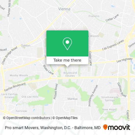 Mapa de Pro smart Movers