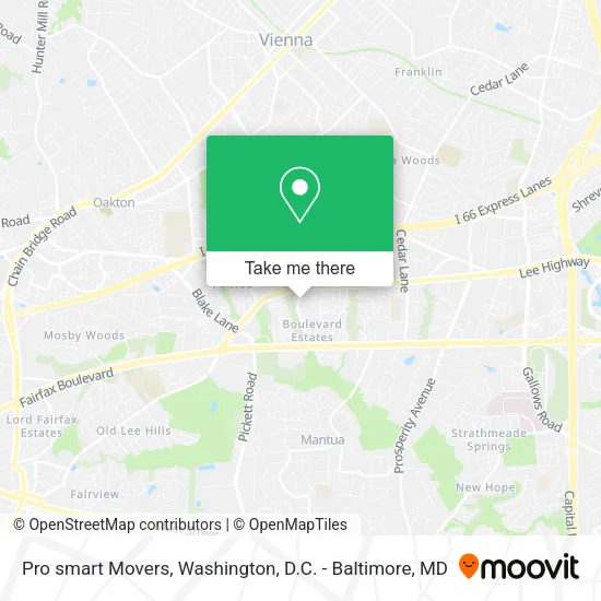 Mapa de Pro smart Movers