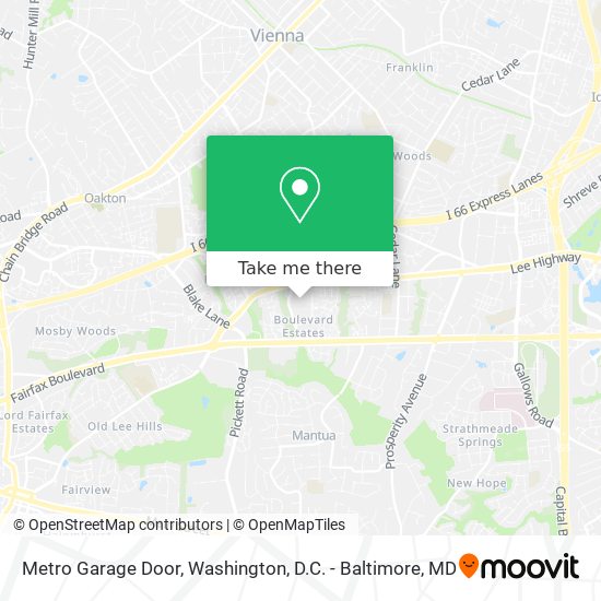 Metro Garage Door map