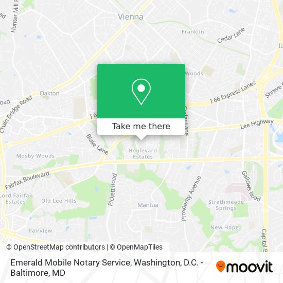 Mapa de Emerald Mobile Notary Service