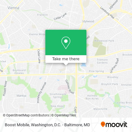 Boost Mobile map