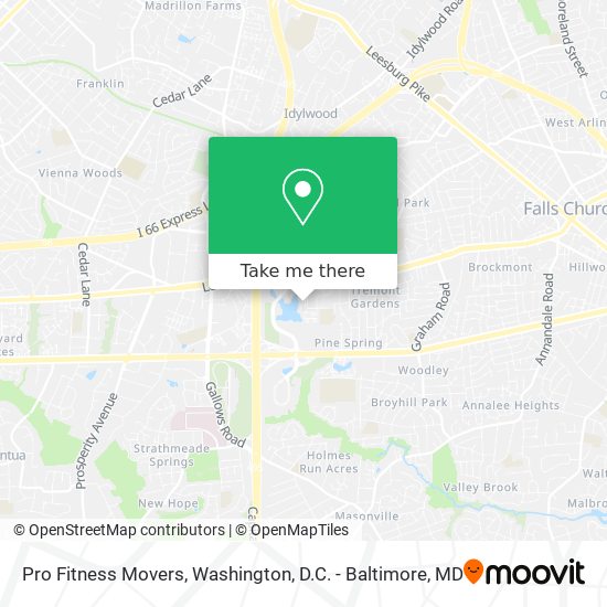 Mapa de Pro Fitness Movers