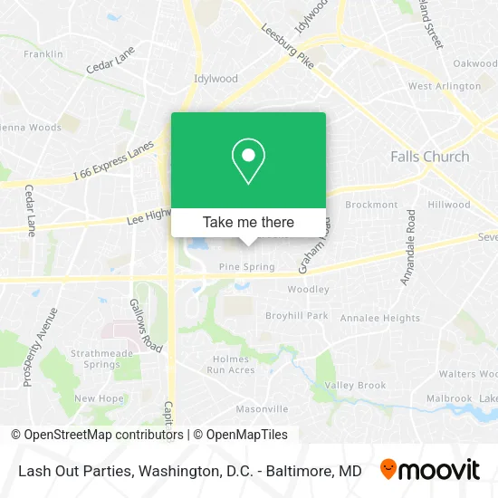 Lash Out Parties map