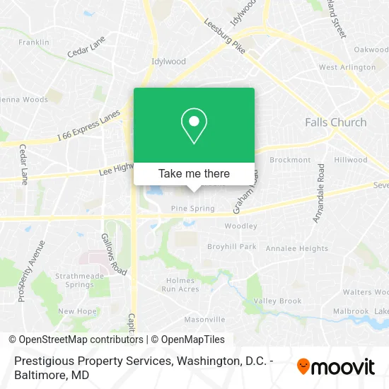 Mapa de Prestigious Property Services