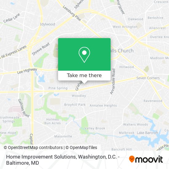 Mapa de Home Improvement Solutions