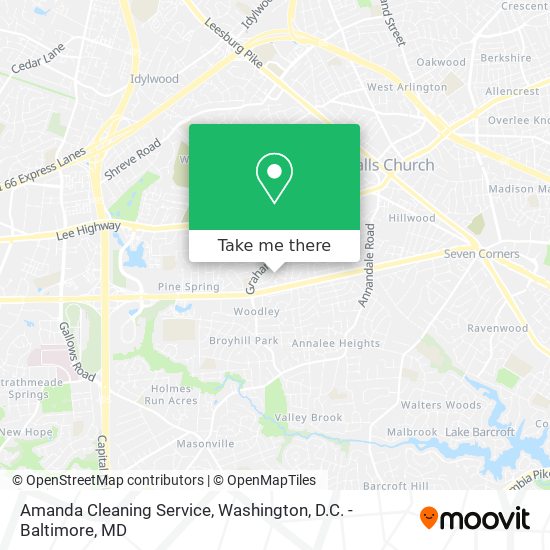 Mapa de Amanda Cleaning Service