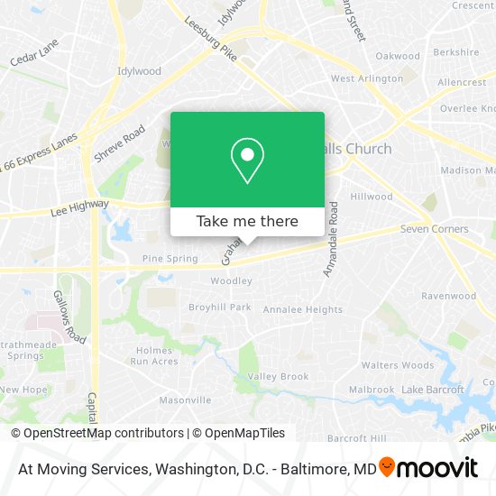 At Moving Services map