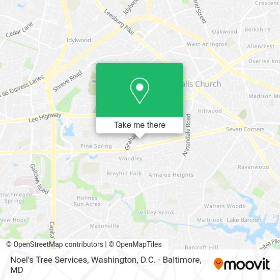 Noel's Tree Services map