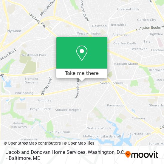 Mapa de Jacob and Donovan Home Services