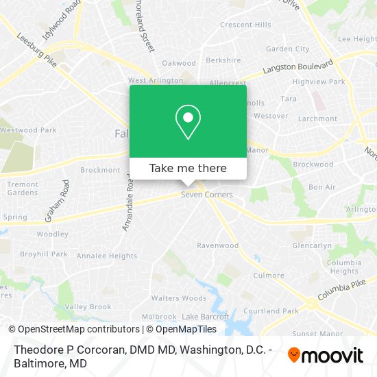 Mapa de Theodore P Corcoran, DMD MD