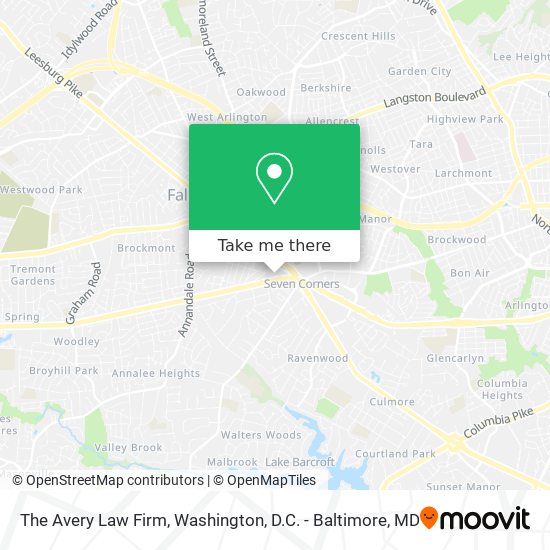 The Avery Law Firm map