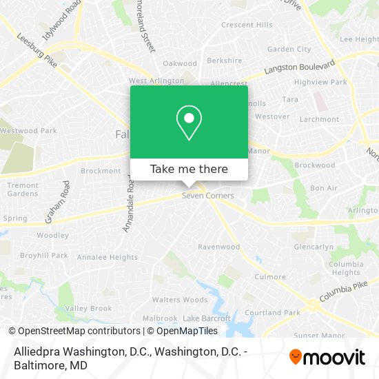 Alliedpra Washington, D.C. map