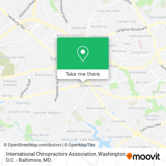 Mapa de International Chiropractors Association