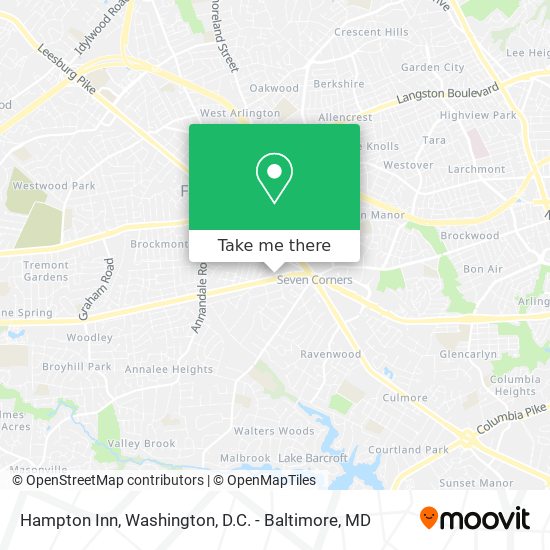 Hampton Inn map