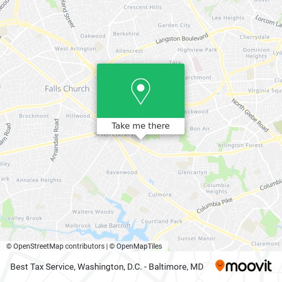 Best Tax Service map