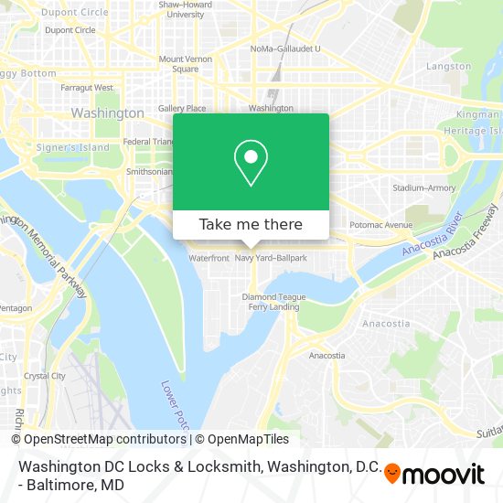 Mapa de Washington DC Locks & Locksmith