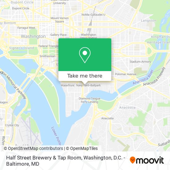 Mapa de Half Street Brewery & Tap Room