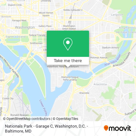 Nationals Park - Garage C map