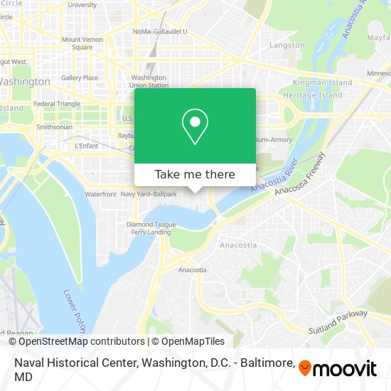Naval Historical Center map