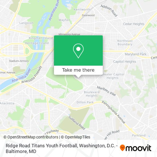 Mapa de Ridge Road Titans Youth Football