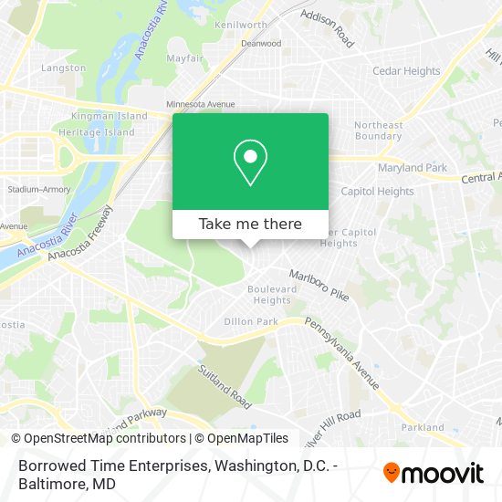 Borrowed Time Enterprises map