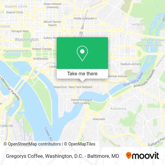Gregorys Coffee map
